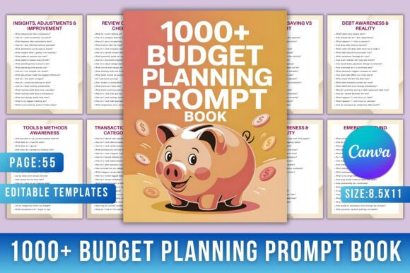1000 Budget Planning Prompt Book: A Practical Guide to Financial Clarity and Control