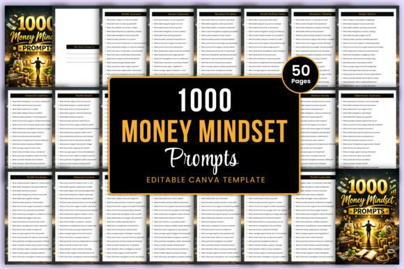 1000 Money Mindset Prompts Canva Kdp: Transform Your Financial Thinking with Practical Tools