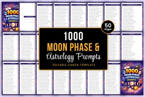 1000 Moon Phase Astrology Prompts