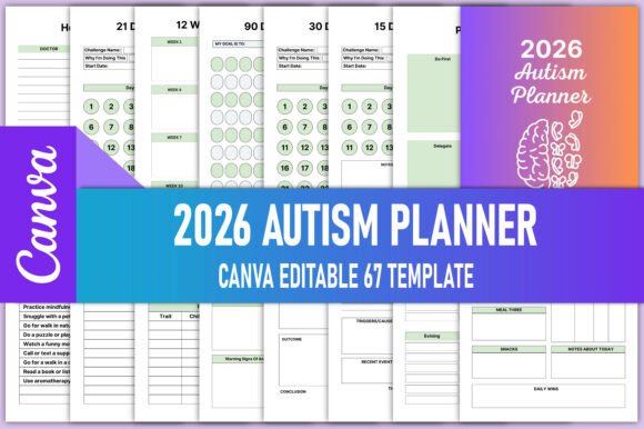 2026 Autism Planner Canva: A Personalized Roadmap for Organization and Growth