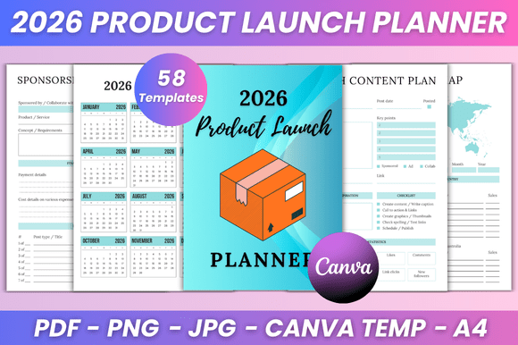 2026 Product Launch Planner Kdp Interior