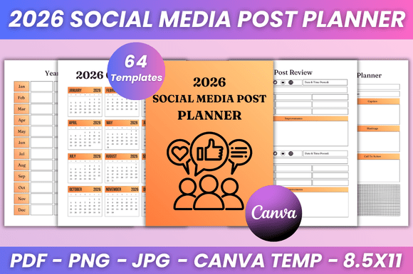 2026 Social Media Post Planner Kdp: Your All-in-One Strategy for a Stress-Free Year