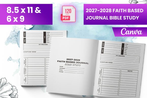 2027-2028 Faith Based Journal Bible Study: A Complete Interior Solution for Creators