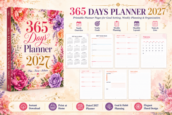 365 Days Planner 2027: The Strategic Edge for Your Year