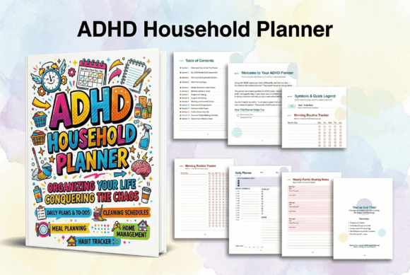 Adhd Household Planner for Organized Living