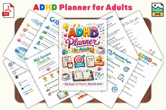 ADHD Planner for Adults: Gentle Structure for Focus