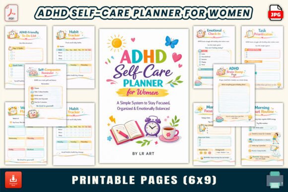 ADHD Self-Care Planner for Women