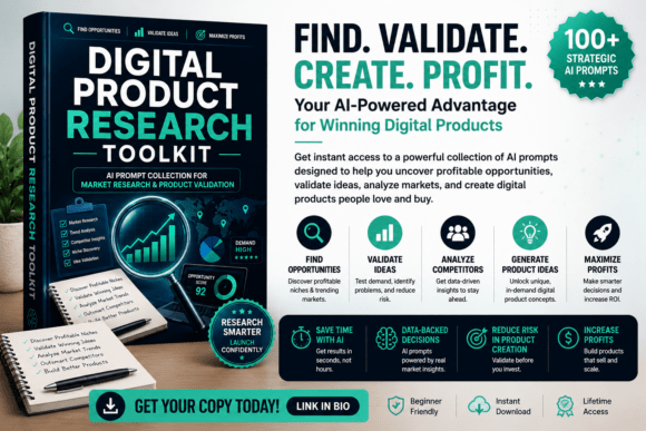 Digital Product Research Toolkit: A Practical Guide to Validating Ideas Before You Build