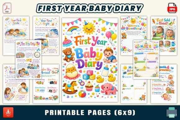 First Year Baby Diary – A Beautiful Way to Capture Your Baby’s First Year