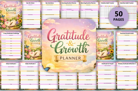 Gratitude Growth Planner: A Tool for Mindful Living and Personal Development