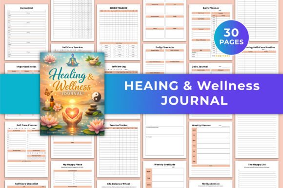 Healing Wellness Journal Canva KDP