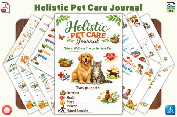 Holistic Pet Care Journal: A Mindful Companion for Tracking Your Pet’s Health, Habits, and Happiness