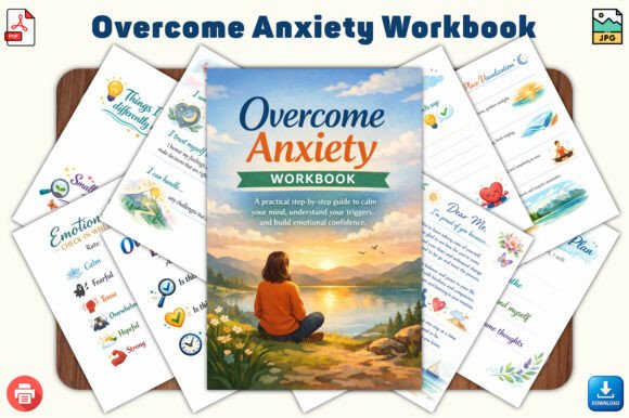 Overcome Anxiety Workbook: A Guided Step-by-Step Journey Toward Calm and Clarity