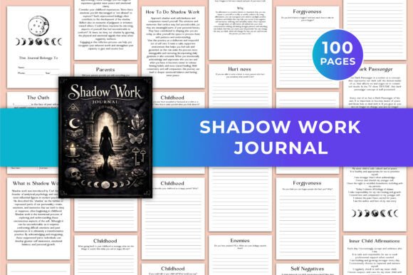 Shadow Work Journal Canva KDP Graphic