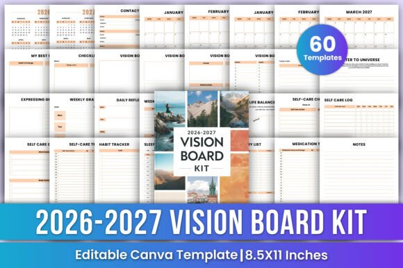 The 2026-2027 Vision Board Kit Canva Kdp: A Strategic Blueprint for Two Years of Intentional Growth