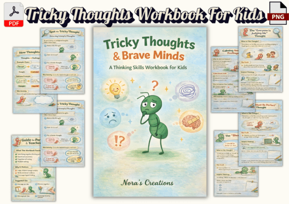 Tricky Thoughts Workbook for Kids