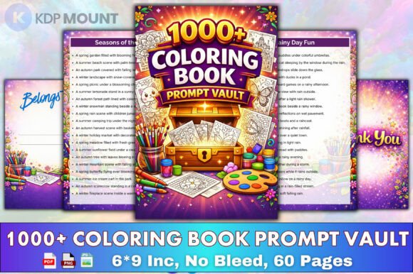 Unlock Imagination with the 1000 Coloring Book Prompt Vault