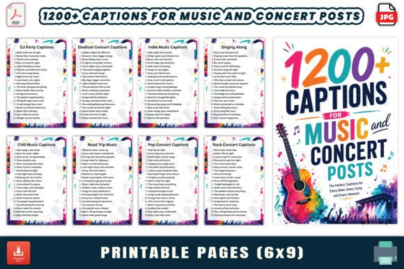 Unlocking Creativity: A Comprehensive Review of 1200 Captions for Music and Concert
